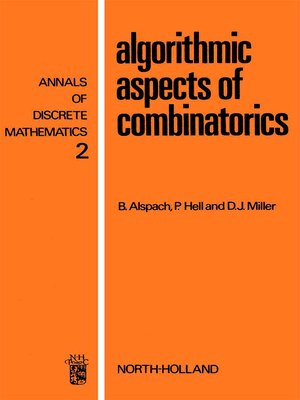 cover image of Algorithmic Aspects of Combinatorics